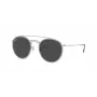 Ray-Ban RB3647N 9211B1 Unisex Runde Sonnenbrille Gold Rahmen Blau Verlaufsglas 51mm