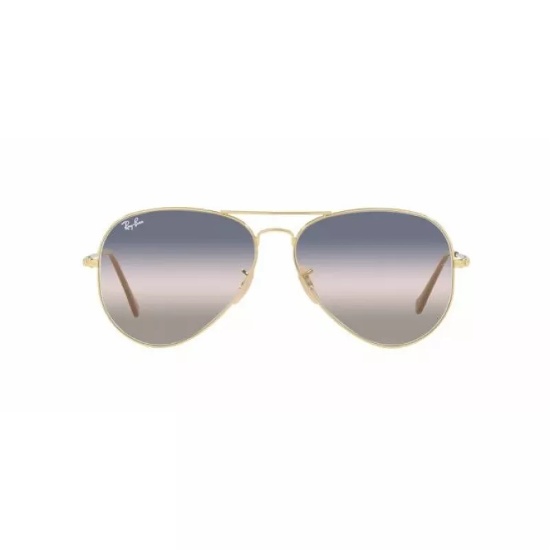 Ray-Ban RB3689001GE58 Aviator Reverse Sonnenbrille Gold Braun Gradient 58mm