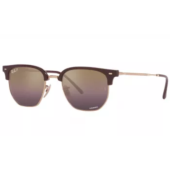 Ray-Ban RB4416F 6654G9 Unisex Sonnenbrille - Transparent Grauer Rahmen, Graue Verlaufsgläser, 53 mm