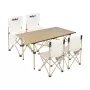 Rebel Aktives Camping-Set, Tisch und 4 Stühle, Metallrahmen
