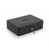 RED EAGLE BOX-300 Metall-Geldkassette mit Schlüsselschloss, Schwarz, Stahl