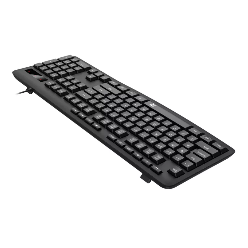 Redragon BK-7366 Full-size Ergonomische Kabelgebundene Membran-Bürotastatur - Schwarz