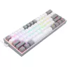 Redragon K617 FIZZ 60% kabelgebundene RGB Gaming-Tastatur - Weiß/Grau