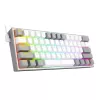 Redragon K617 FIZZ 60% kabelgebundene RGB Gaming-Tastatur - Weiß/Grau