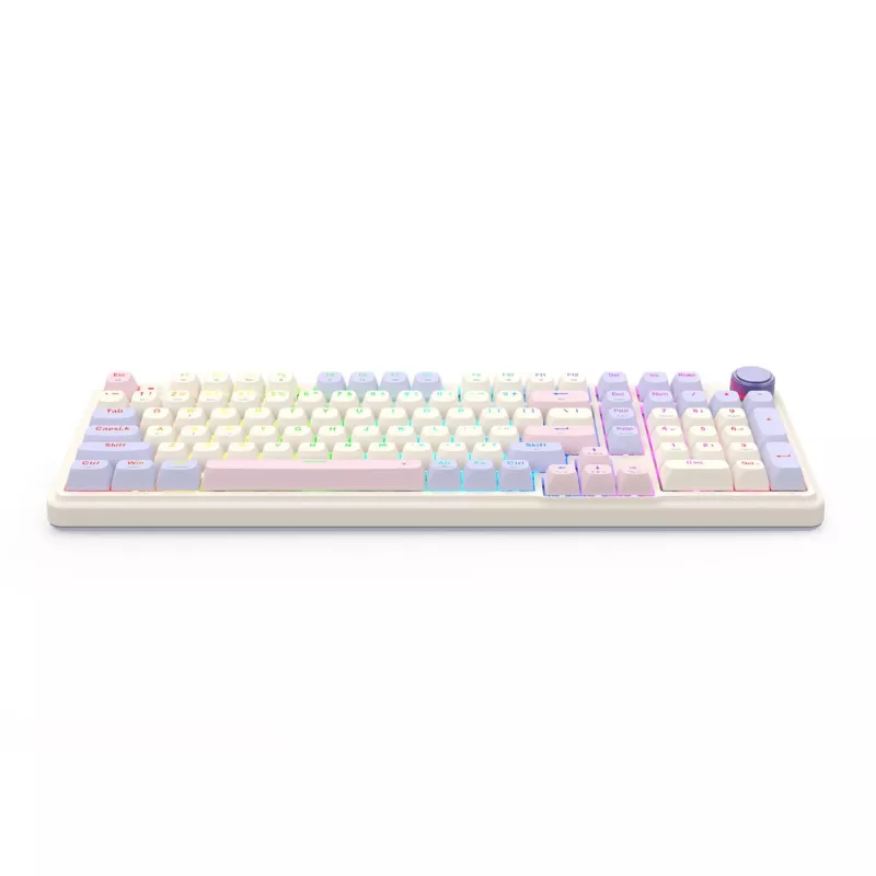 Redragon K768VI-WL Eisa 100 kabellose Gaming-Tastatur, Lilac