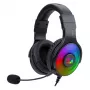 Redragon Pandora Over-Ear RGB Gaming-Headset, USB (nur Stromversorgung) / Aux (Mikrofon und Headset), Schwarz