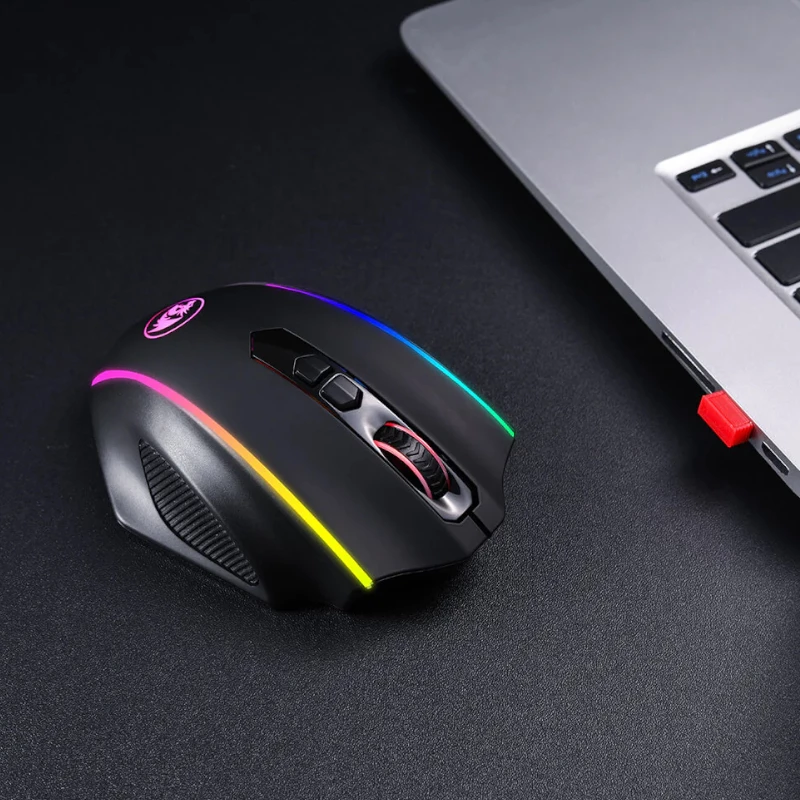 REDRAGON VAMPIRE ELITE Kabellose Gaming-Maus 16000 DPI RGB Schwarz