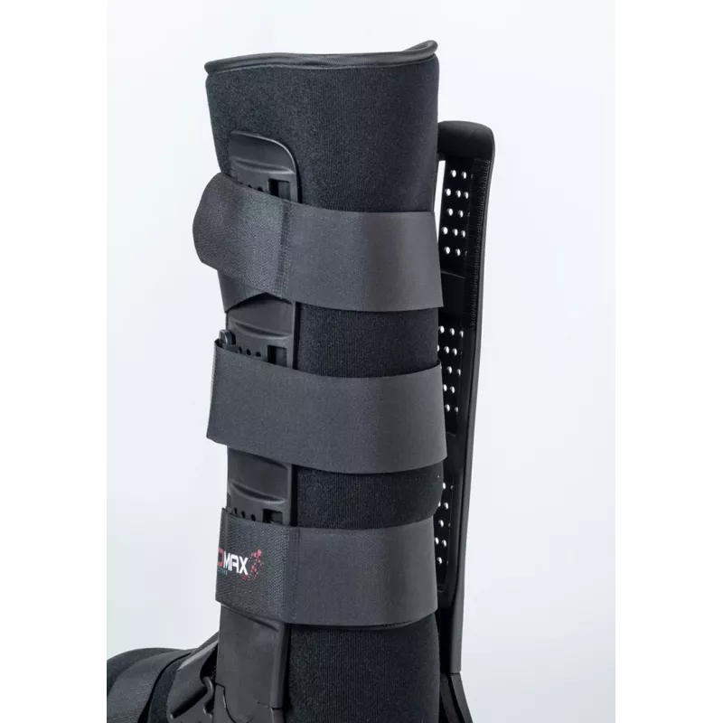 REH Air Walker Basic Long Knöchel-Fuß-Orthese, Größe L, Schwarz/Grau