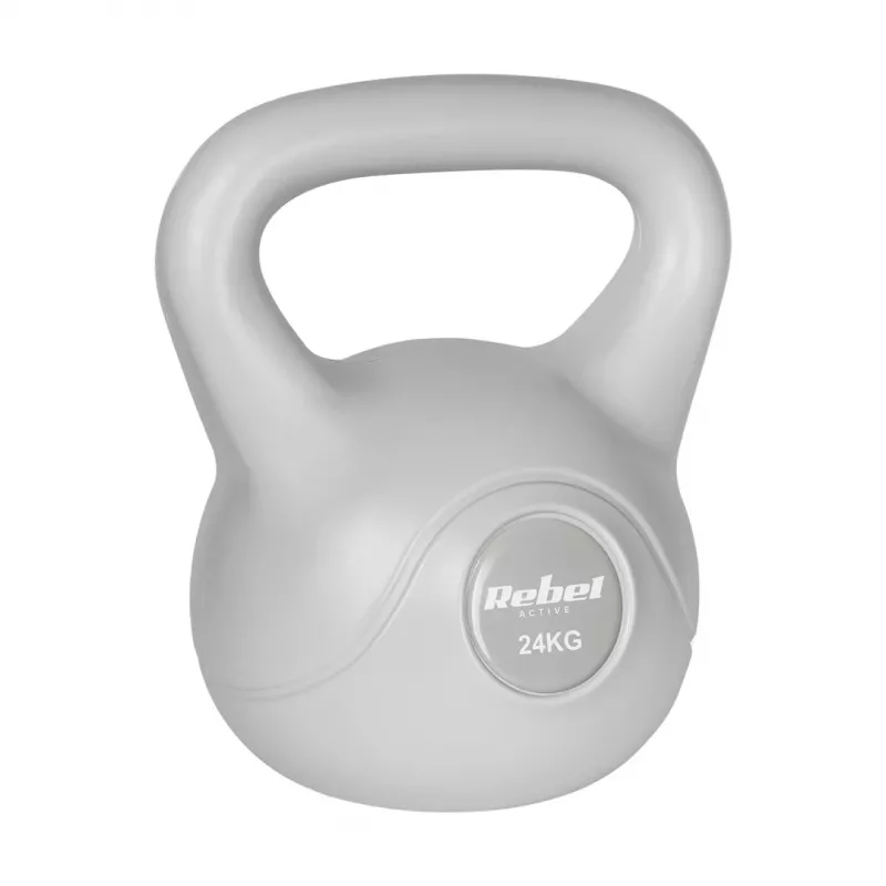 Rebel Active Bitumen Kettlebell 24 kg, Grau (RBA-2322G-24)