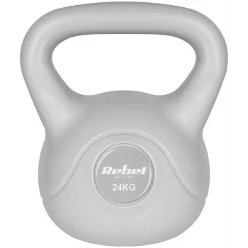 Rebel Active Bitumen Kettlebell 24 kg, Grau (RBA-2322G-24)