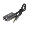 REMAX Qulmax 3,5mm Share Jack Kabel RL-20S Grau