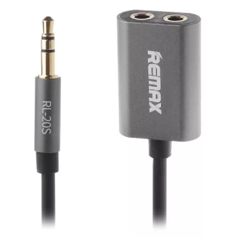 REMAX Qulmax 3,5mm Share Jack Kabel RL-20S Grau