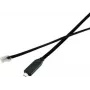 Renkforce RF-4379720 USB-C auf RJ45 Gigabit Ethernet Adapter, Schwarz