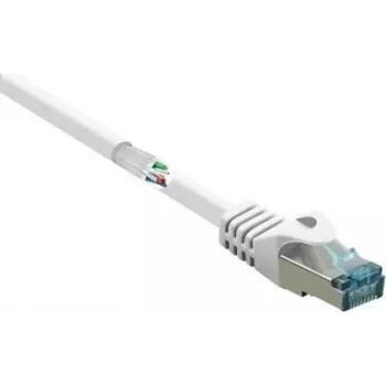 RENKFORCE RF-5043914 Cat6a S/FTP RJ45 Patchkabel, 1m, Weiß, LSZH