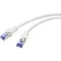 Renkforce RF-5771524 Cat6a S/FTP Netzwerkkabel, 2 m, Weiß