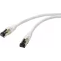 Renkforce RF-7106490 Cat 8.1 S/FTP Netzwerk-Patchkabel, RJ45, 1 m, Weiß