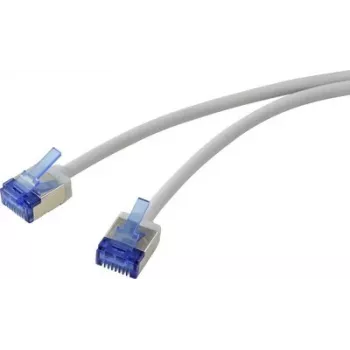 Renkforce RF-7116930 CAT 6a U/FTP Ultra-Thin Netzwerk-Patchkabel, RJ45, 2 m, Grau