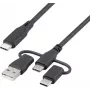 Renkforce USB 2.0 USB-C Ladekabel 3m Schwarz RF-6615910