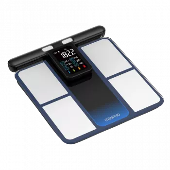 RENPHO MorphoScan MSC01 Waage, Schwarz/Silber, USB-C, Bluetooth