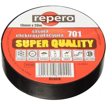 REPERO 701 Graues PVC-Isolierband 19 mm x 20 m