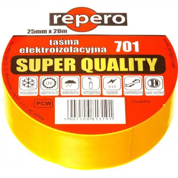 REPERO 701 Gelbes Isolierband 19mm x 20m