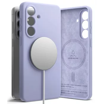Ringke Silikon Magnetische MagSafe Hülle für Samsung Galaxy S26 Plus, Lavender