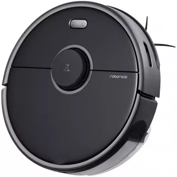 Roborock S5 Max Saugroboter - beutellos - Schwarz - Rund - 0,46 L - Teppich - Hartboden