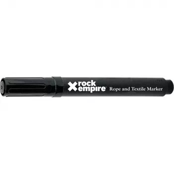 Rock Empire Seilmarker-Stift - Schwarz, Permanent, Wasserfest, UV-beständig, Abriebfest, Schnelltrocknend, Filzspitze, Ungiftig, für Kletter-, Höhlen-, Baumpflege- und Rettungsseile