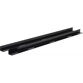 Rockstable 19 L-Support Rails für 1200 mm Tiefe - Rack-Schienenset - Schwarz - Stahl - 48,3 cm (19 Zoll) - 35 mm - 950 mm