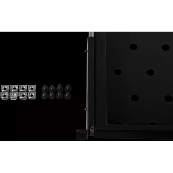 Rockstable RS19-UH69 1U 19-Zoll ausziehbarer Rackboden, SPCC-Stahl, Schwarz