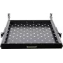 Rockstable RS19-UH69 1U 19-Zoll ausziehbarer Rackboden, SPCC-Stahl, Schwarz