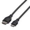 ROLINE HDMI High Speed Kabel mit Ethernet, HDMI Typ A Stecker auf Mini HDMI Stecker, 2 m, 11.04.5580