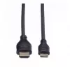 ROLINE HDMI High Speed Kabel mit Ethernet, HDMI Typ A Stecker auf Mini HDMI Stecker, 2 m, 11.04.5580