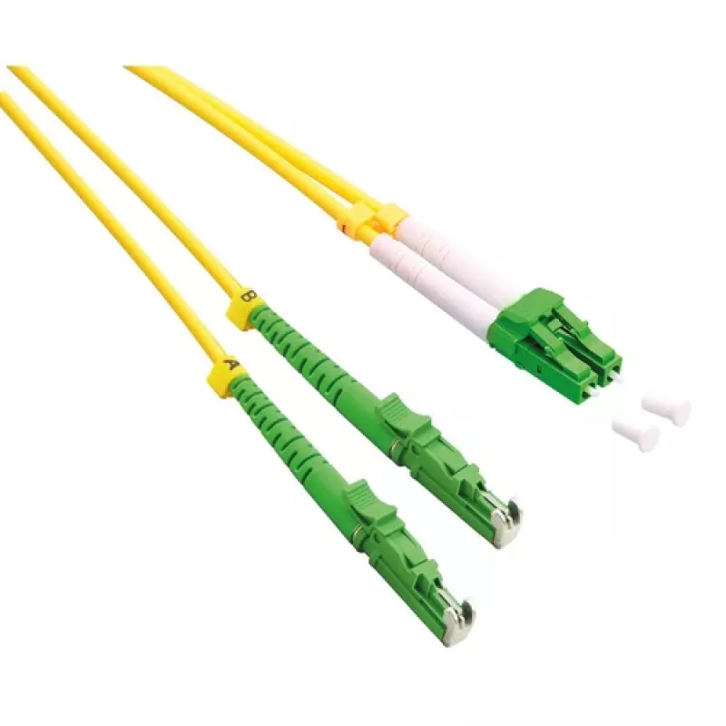 ROLINE OS2 Single-Mode Duplex LWL-Patchkabel, LSH/APC auf LC/APC, 9/125µm, LSOH, Gelb, 2m