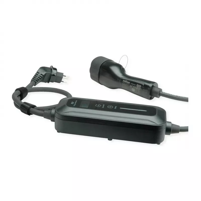 ROLINE Portable EV Charger Mode 2 Single-Phase 10A 2.3kW 5m Type 2 with Swiss T12 Plug