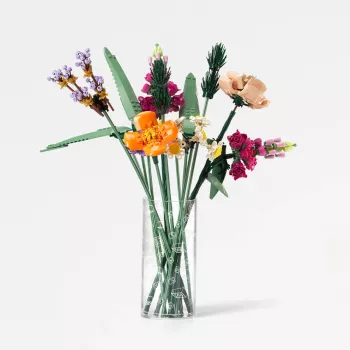 Room Copenhagen LEGO Zylindervase Brick Art Line Transparent