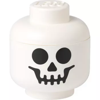 ROOM COPENHAGEN LEGO Storage Head Skeleton, Small (White/Black)