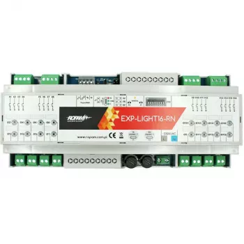 Ropam Lichtsteuerung EXP-LIGHT16-RN – 16-Kanal-Relais-Erweiterungsmodul für RopamNet-Bus