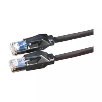 Rotronic-Secomp Dätwyler Cat.6 Class E S/FTP CU 7702 Flex LSOH Hirose TM21 Patchkabel, 3 m, Schwarz