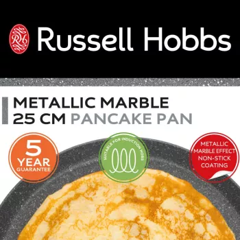 Russell Hobbs RH028521EU7 Metallic Marble 25 cm Pfannkuchenpfanne