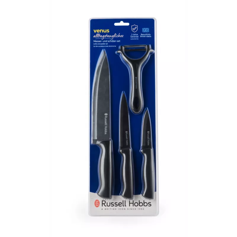 Russell Hobbs RH031521 Venus 4-teiliges Messer- und Schäler-Set