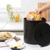 Russell Hobbs RH03269EU7 Brotkasten mit Rippenmuster, Schwarz
