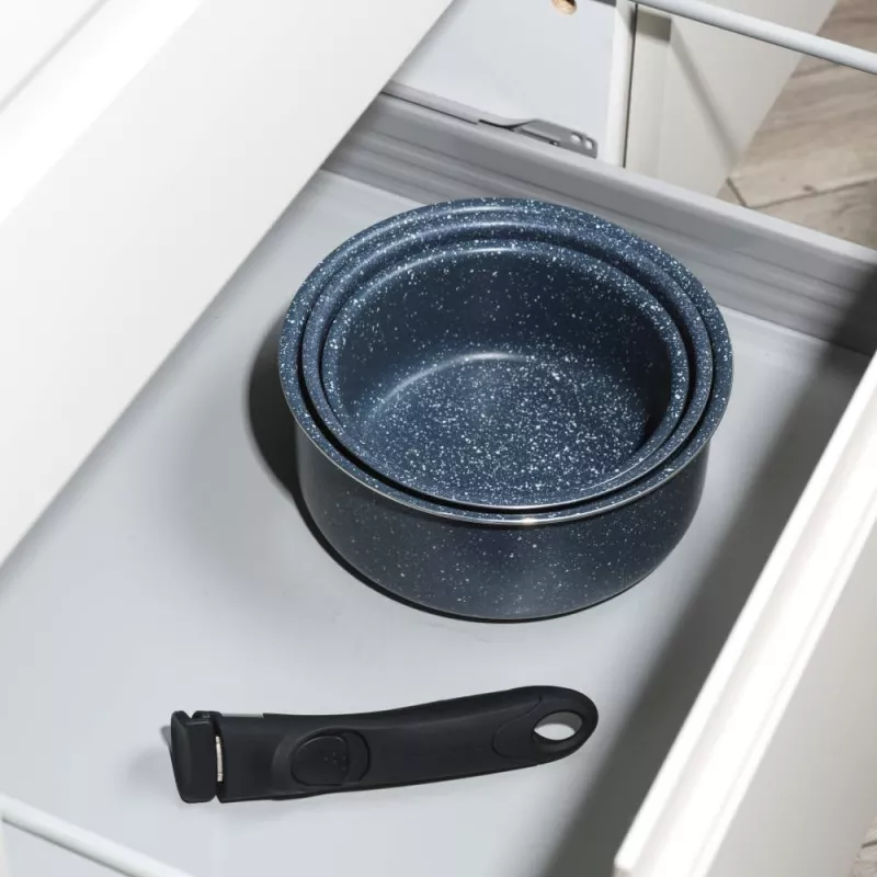 Russell Hobbs RH03294EU7 Nightfall 4-teiliges Smart Clip Kochtopfset