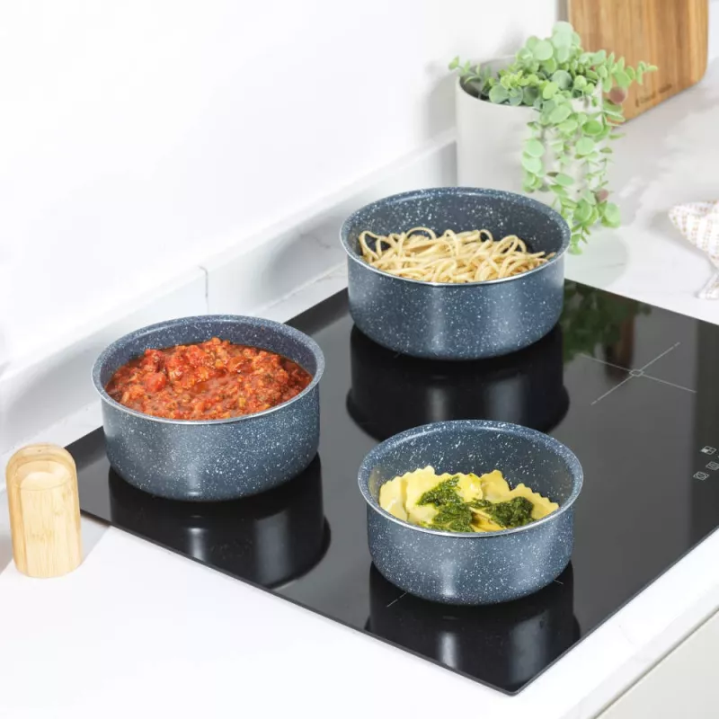 Russell Hobbs RH03294EU7 Nightfall 4-teiliges Smart Clip Kochtopfset