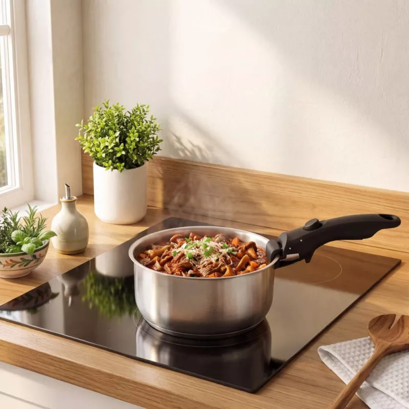 Russell Hobbs RH04034 Edelstahl 4-teiliges Smart Clip Kochtopfset