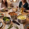 Russell Hobbs RH04034 Edelstahl 4-teiliges Smart Clip Kochtopfset