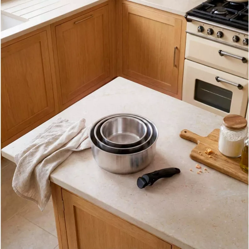 Russell Hobbs RH04034 Edelstahl 4-teiliges Smart Clip Kochtopfset
