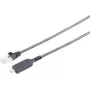 S-IMPULS USB-C auf Gigabit Ethernet LAN Adapterkabel, 10m, Schwarz, RJ45, PVC, USB 3.2 Gen 1 13-51075