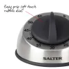 Salter 338 SSBKXR15 Edelstahl Mechanischer Timer - 60-Minuten Aufzieh-Timer mit akustischem Signal, Silber