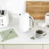 Salter Boston 4-teiliges Badezimmer-Accessoire-Set für die Ablage, Eisweiß